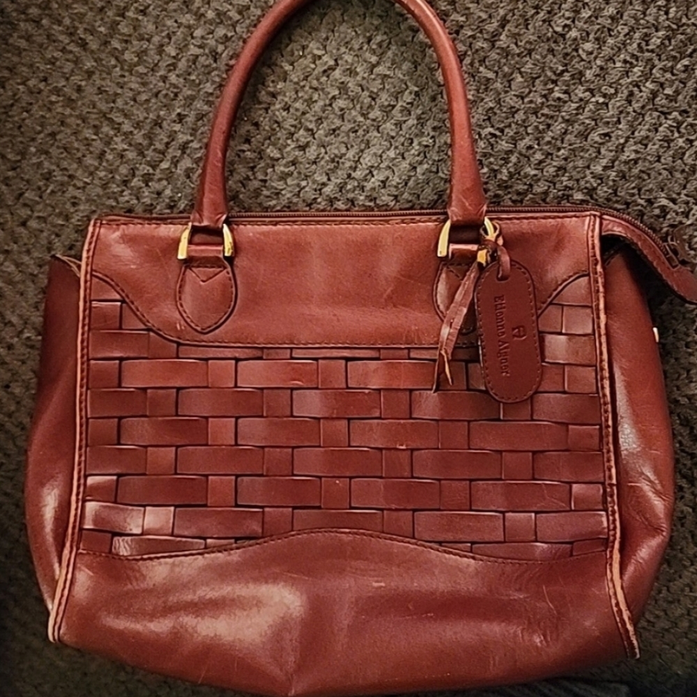 Vintage Entienne Aigner Basket weave purse